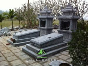 mộ đá 2 mái
