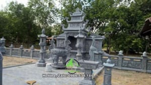 Lư hương đá miệng tròn dùng thắp nhang hóa vàng